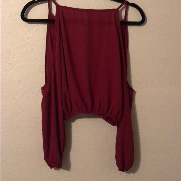 Charlotte Russe open front crop top - Picture 3 of 4